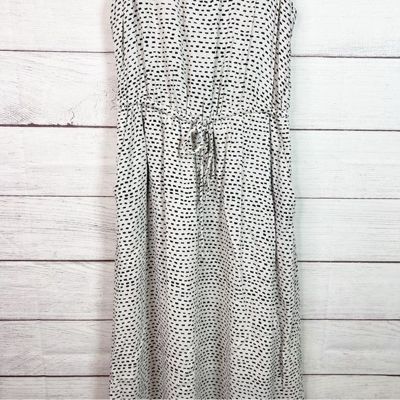 Lucky Brand White Black Geometric Maxi Sleeveless Boho Dress Size S - Picture 5 of 12